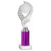Picture of Silver|purple Olympic Holder Assembled On Marble - (2" Cen|3" Tube) 10in