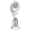 Picture of Silver Olympic Holder Assembled On Marble With Tube - (2" Cen|2" Tube) 9in
