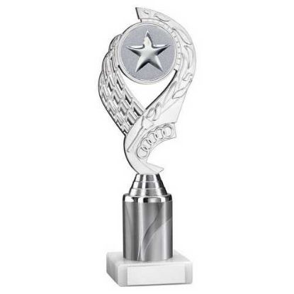 Picture of Silver~white Olympic Holder Assembled On Marble