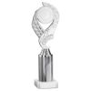 Picture of Silver|white Olympic Holder Assembled On Marble - (2" Cen|3" Tube) 10in