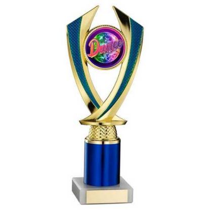 Picture of Gold~blue Diamond Holder Assembled On Marble