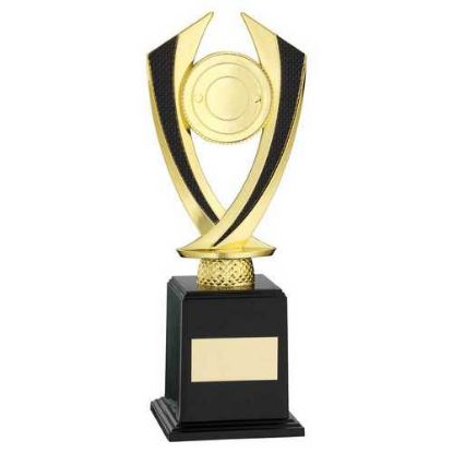 Picture of Gold|black Diamond Holder On Base (2in Centre) - 9.75in