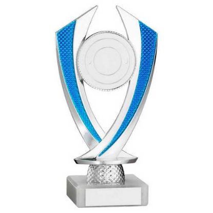 Picture of Silver~blue Diamond Holder Assembled On Marble