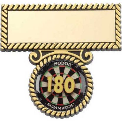 Picture of Darts 180 Plastic Bar And Badge With Plate