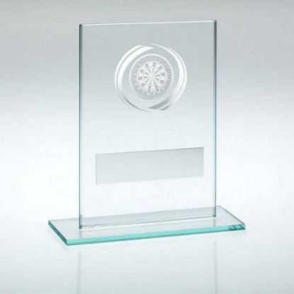 Picture of Jade~silver Glass With Darts Insert And Plate