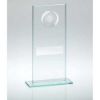 Picture of Jade|silver Glass With Darts Insert And Plate - 7.25in