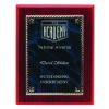 Picture of Rosewood Plaque With Blue|gold Aluminium Front - 8 X 10in