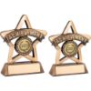 Picture of Brz|gold Resin Achievement Mini Star With Plate (1in Centre) - 3.75in