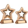 Picture of Brz|gold Resin Generic Mini Star With Plate - 3.75in