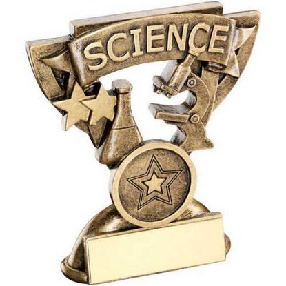 Picture of Brz~gold Science Mini Cup With Plate (1in Centre)