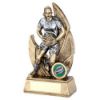 Picture of Brz|pew Female Rugby Figure On Backdrop With Plate (1in Centre) - 8.5in