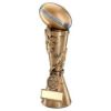 Picture of Brz|pew|gold Rugby Ball Leaf Column With Centre (1in Centre) - 9in