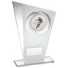 Picture of White|silver Printed Glass Plaque With Rugby Insert With Plate - 6.5in