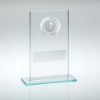 Picture of Jade|silver Glass With Rugby Insert And Plate - 5.5in