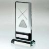 Picture of Clear|black Glass With Lasered Pool|snooker Image And Plate (15mm Thick) - 8.25"
