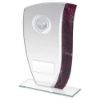 Picture of Jade Glass Claret|silver Marble Detail With Motor Sport Insert And Plate - 6.5"