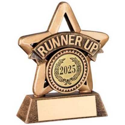 Picture of Brz~gold Resin Mini Star With Plate R Up (1in Centre)