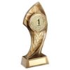 Picture of Brz|gold Centre Holder With Twisted Leaf With Plate (2in Centre) - 6in