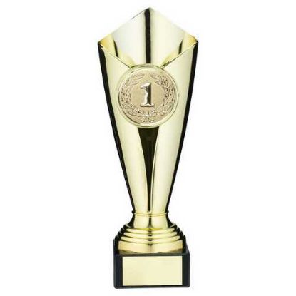 Picture of Plastic Tulip Trophy Cup (2" Cen) Gold