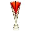 Picture of Gold|red Metal Wreath Trophy Cup - 17.5in