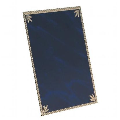 Picture of Blue~gold Enamelled Aluminium Plate