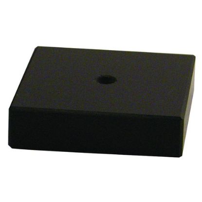Picture of Black Marble Square (1 Hole C~s) 3 X 3 X 0.75in