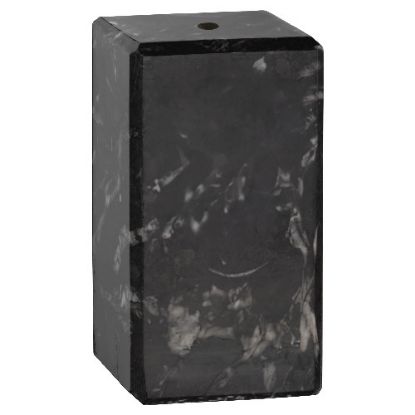 Picture of Black Marble Block (1 Hole C~s) 2 X 2 X 4in