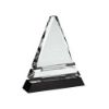 Picture of Clear Glass Pyramid On Black Base - 7.75in