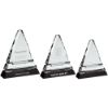 Picture of Clear Glass Pyramid On Black Base - 7.75in