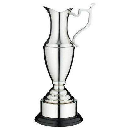 Picture of Nickel Plated Claret Jug On Round Base With Plinth