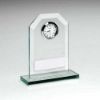 Picture of Jade Glass Rectangle Clock - 4.25in