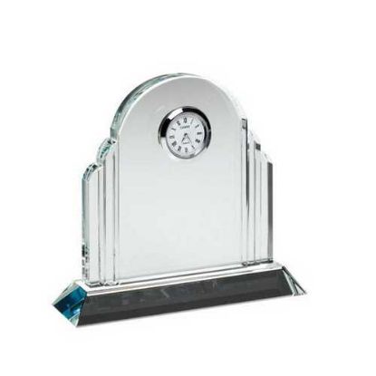 Picture of Clear Glass Arched Clock (20mm Thick)