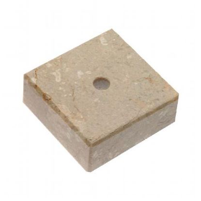 Picture of Cream Marble Square (1 Hole C~s) 2 X 2 X 1.125in