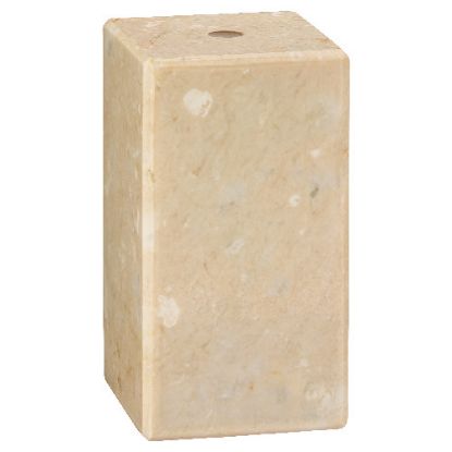 Picture of Cream Marble Block (1 Hole C~s) 2 X 2 X 4in