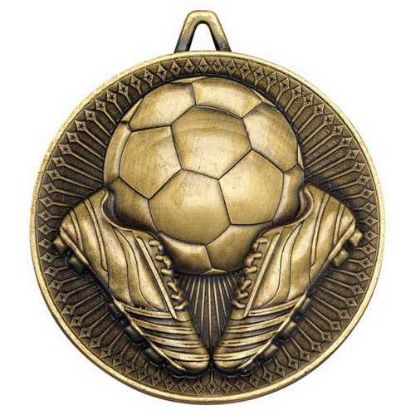 Picture of Football Deluxe Medal Antique Gold