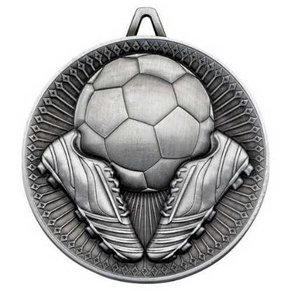 Picture of Football Deluxe Medal Antique Silver