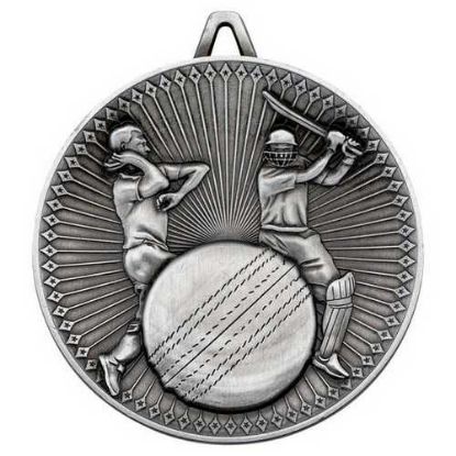 Picture of Cricket Deluxe Medal Antique Silver