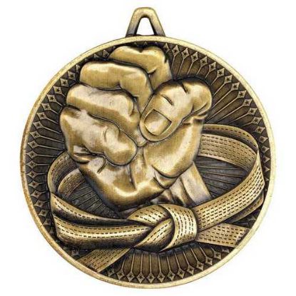 Picture of Martial Arts Deluxe Medal Antique Gold