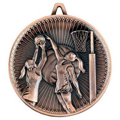 Picture of Netball Deluxe Medal Bronze