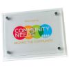 Picture of White Plaque With 6mm Glass Front - 7 X 9in