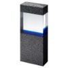 Picture of Clear|blue Glass Within Grey Marble Column    (35mm Thick X 80mm Wide) - 7.25in