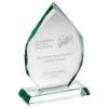 Picture of Jade Glass Diamond Plaque On Base (15mm Thick) - 6.5in
