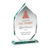 Picture of Jade Glass Diamond Plaque On Base (15mm Thick) - 6.5in