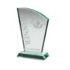 Picture of Jade Glass Sail Plaque (15mm Thick) - 7.75in