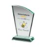 Picture of Jade Glass Sail Plaque (15mm Thick) - 7.75in
