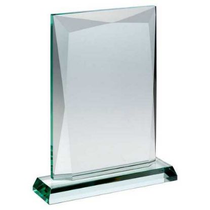 Picture of Jade Glass Chunky Rectangle Plaque (19mm Thick)