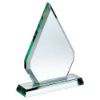 Picture of Jade Glass Chunky Diamond Plaque (19mm Thick) - 9in
