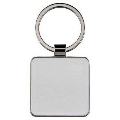 Picture of Metal Square Key Fob With White Fill (For Sublimation)