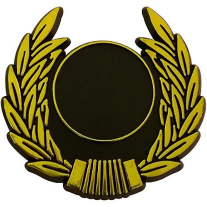 Picture of Plastic Classic Wreath Trim (1in Centre) Gold - 2in