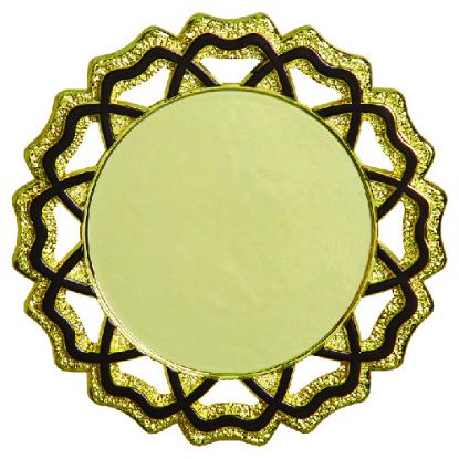 Picture of Gold~black Plastic Petal Trim (1in Cen)